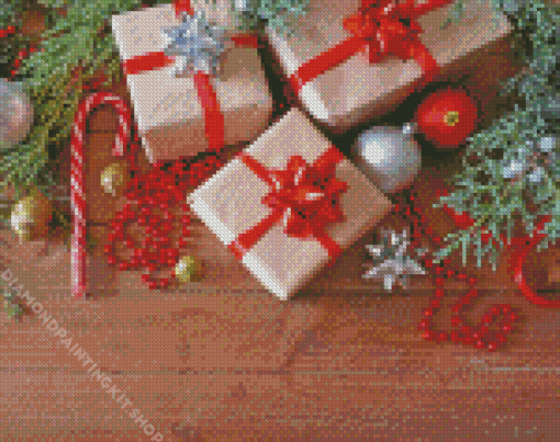 Christmas Ornaments And Gifts Diamond Painting