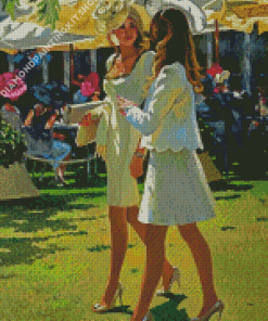 Classy Ladies At Races Diamond Painting