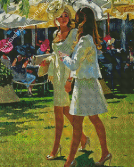 Classy Ladies At Races Diamond Painting