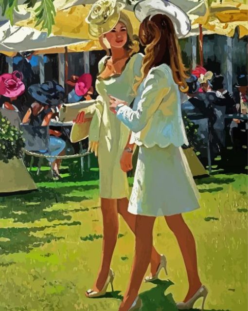 Classy Ladies At Races Diamond Painting