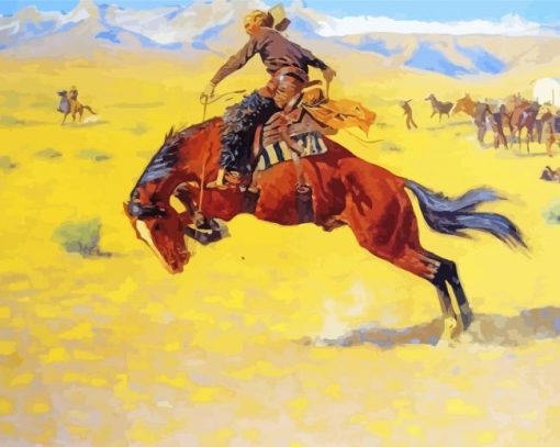 Cold Morning On The Range By Frederic Remington Diamond Painting