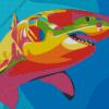 Colorful Rainbow Shark Art Diamond Painting