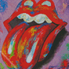 Colorful Rolling Stones Logo Diamond Painting