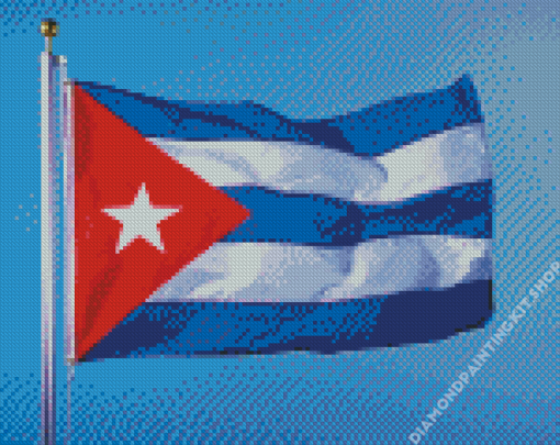 Cuban Flag Diamond Painting