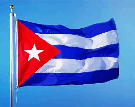 Cuban Flag Diamond Painting