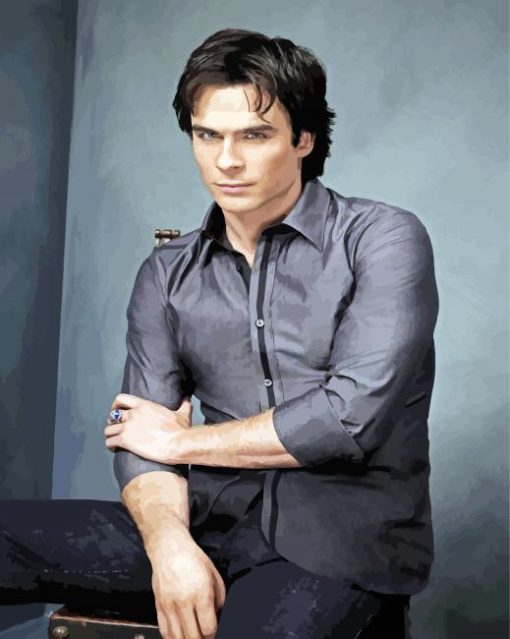 Damon Salvatore Ian Somerhalder Diamond Painting