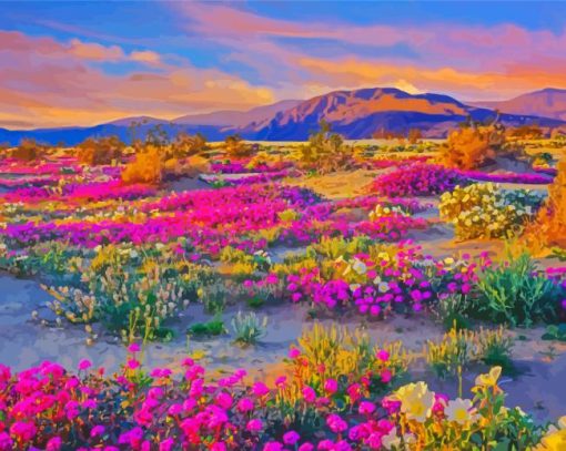 Desert Flowers Diamond Painting