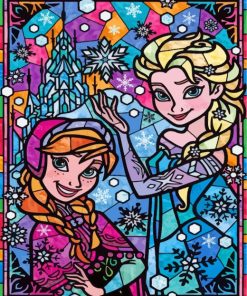 Disney Frozen Stained Glass Diamond Painting