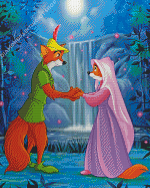 Disney Lady Marian And Robin Hood Diamond Painting