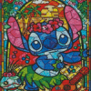 Disney Stitch Stained Glass Diamond Painting