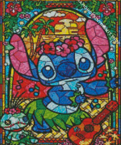 Disney Stitch Stained Glass Diamond Painting