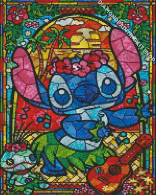 Disney Stitch Stained Glass Diamond Painting