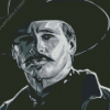 Doc Holliday In Black And White Diamond Painting