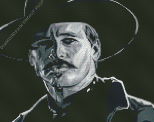 Doc Holliday In Black And White Diamond Painting