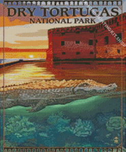 Dry Tortugas National Park Florida Poster Diamond Painting