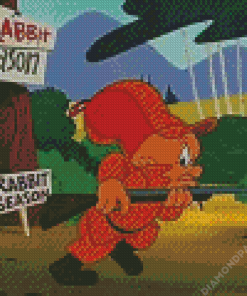 Elmer Fudd Character Diamond Painting