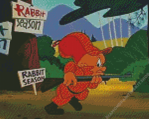 Elmer Fudd Character Diamond Painting