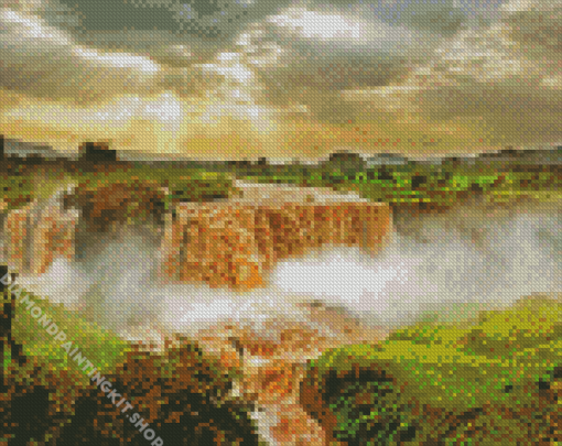 Ethiopia Blue Nile Falls Diamond Painting