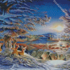 Evening On The Ice By Terry Redlin Diamond Painting