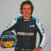 Fernando Alonso Motorsports Racing Driver Diamond Painting