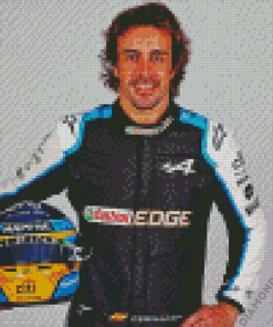 Fernando Alonso Motorsports Racing Driver Diamond Painting