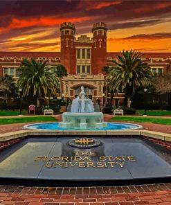 Florida State University At Sunset Diamond Painting