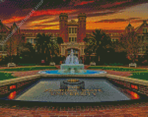 Florida State University At Sunset Diamond Painting