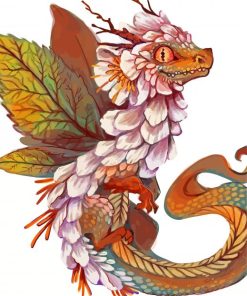 Flower Dragon Diamond Painting