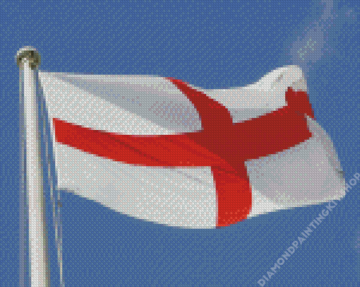 Flying St Georges Flag Diamond Painting