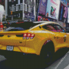 Ford Yellow Taxi Diamond Painting