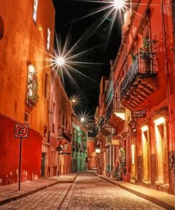 Guanajuato Mexico At Night Diamond Painting