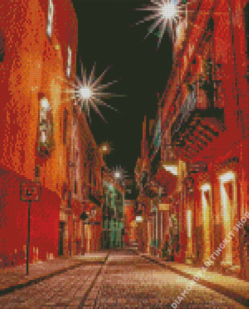 Guanajuato Mexico At Night Diamond Painting