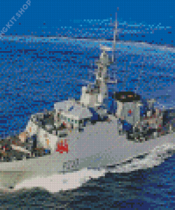 HMS Tamar British Navy Ships Diamond Painting