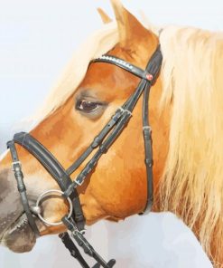 Haflinger Horse Side Face Diamond Painting