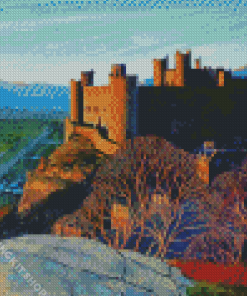 Harlech Castle In The Evening Sun Diamond Painting