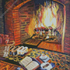 Hearth Fireplace Art Diamond Painting