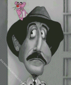 Inspector Clouseau Caricature Diamond Painting