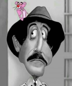 Inspector Clouseau Caricature Diamond Painting