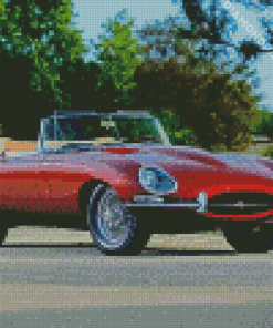 Jaguar Type 1 Car Diamond Painting