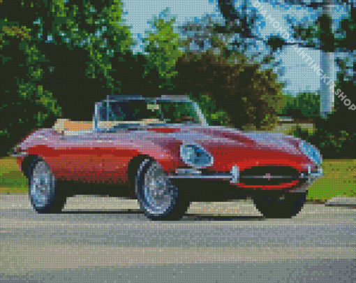 Jaguar Type 1 Car Diamond Painting