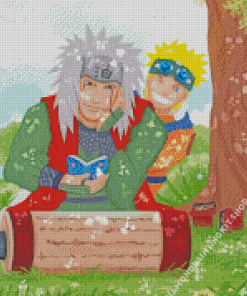 Jiraiya And Naruto Uzumaki Diamond Painting