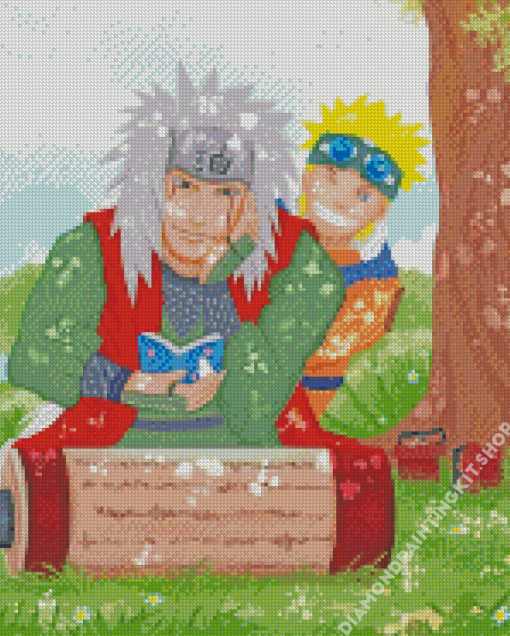 Jiraiya And Naruto Uzumaki Diamond Painting