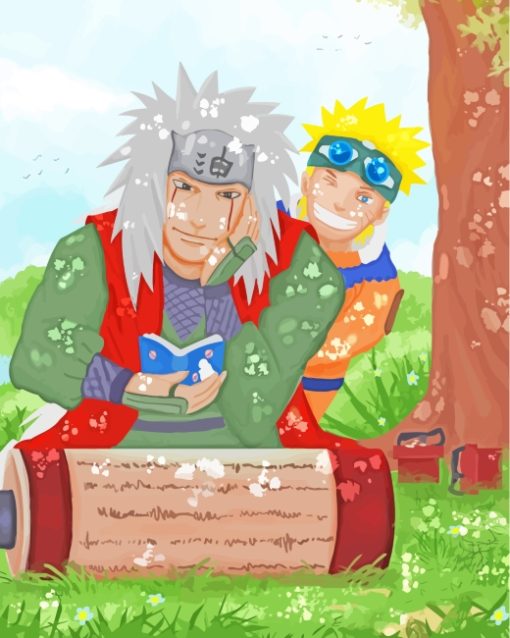 Jiraiya And Naruto Uzumaki Diamond Painting