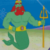 King Neptune Spongebob Character Diamond Painting