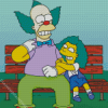 Krusty Clown The Simpsons Diamond Painting