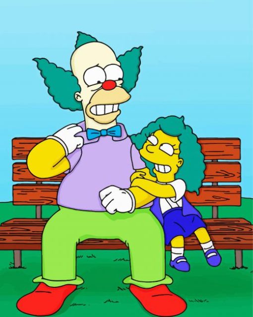 Krusty Clown The Simpsons Diamond Painting