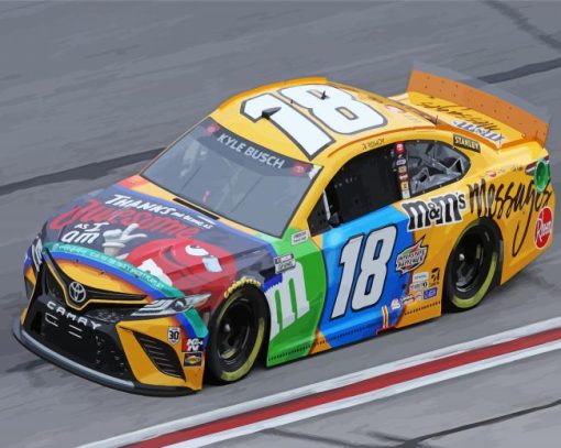 Kyle Busch Cars Diamond Painting