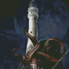 Lighthouse And Octopus Diamond Painting