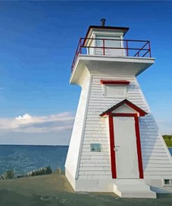 Lions Head Harbour Lighthouse Georgian Bay Diamond Painting