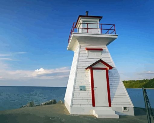 Lions Head Harbour Lighthouse Georgian Bay Diamond Painting